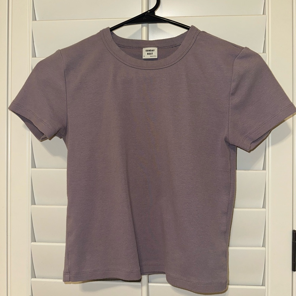ARITZIA/sunday best purple top